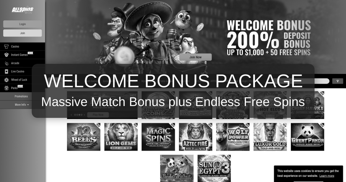 AllSpinsWin Casino banner
